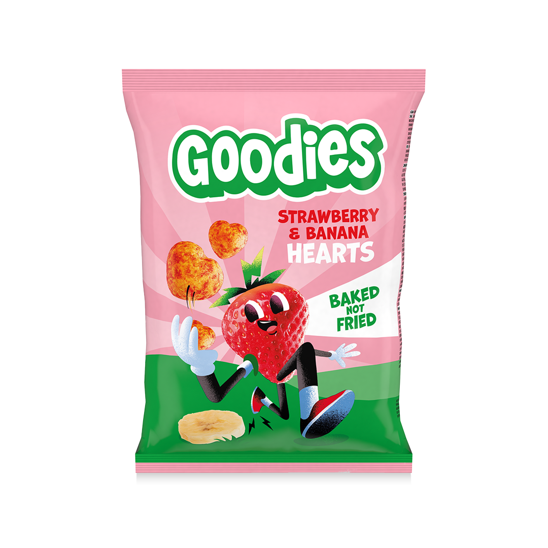 Goodies Strawberry and Banana Hearts